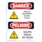Signmission OSHA Sign, Fragile Equipment Do Not Touch Bilingual, 10in X 7in Alum, 7" W, 10" H, Spanish OS-DS-A-710-VS-1267 - alternate 1